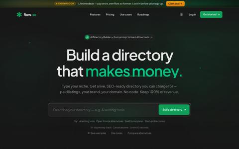 Build beautiful directories that make money — screenshot