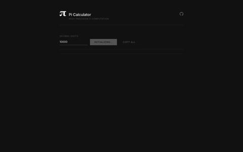 Pi Calculator — screenshot