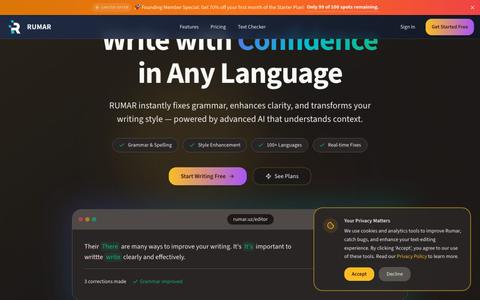 RUMAR – AI Writing Assistant — screenshot