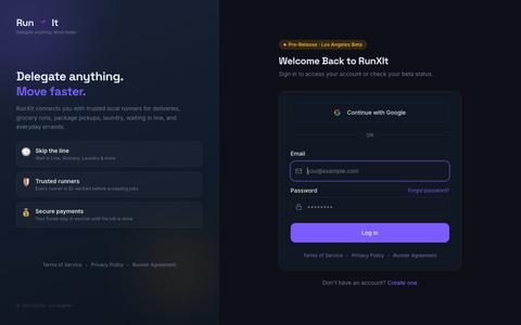 RunXIt — screenshot