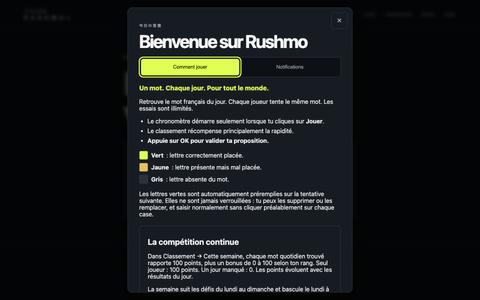Rushmo — Le mot du jour vous attend. — screenshot
