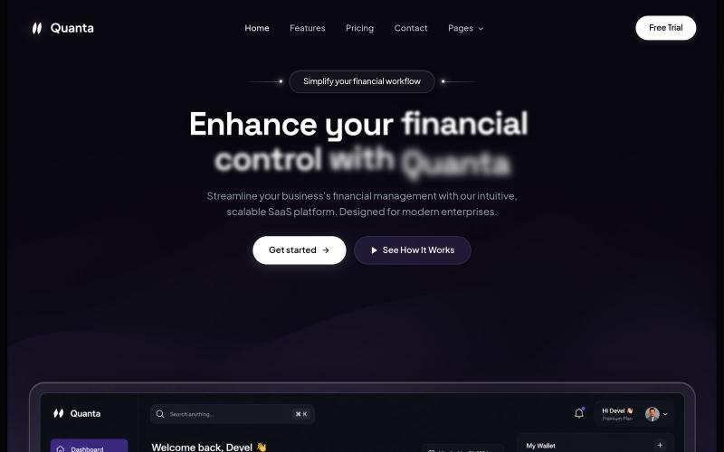 Quanta — Enhance Your Financial Control — screenshot