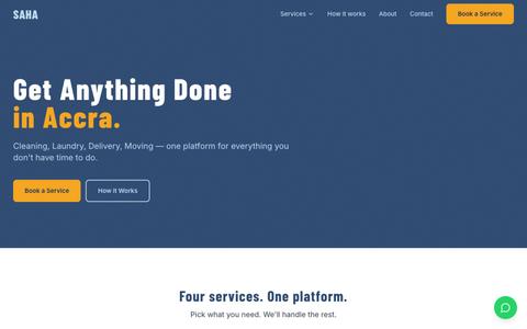 SAHA — Get Anything Done in Accra — screenshot