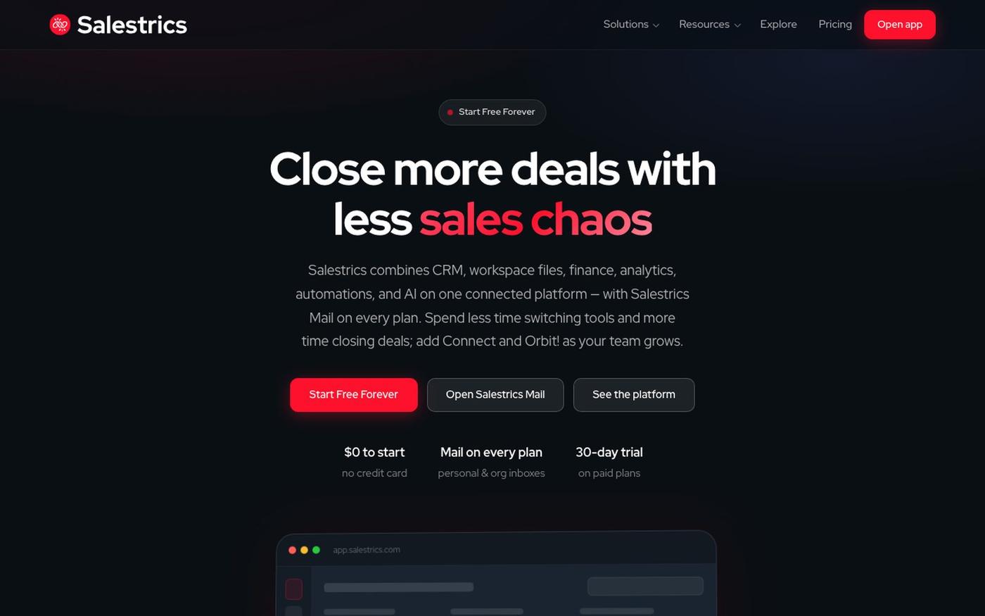 Salestrics | All-in-One CRM, Docs & AI for Sales Teams — screenshot