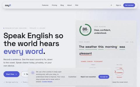 sayit: speak English with confidence — screenshot