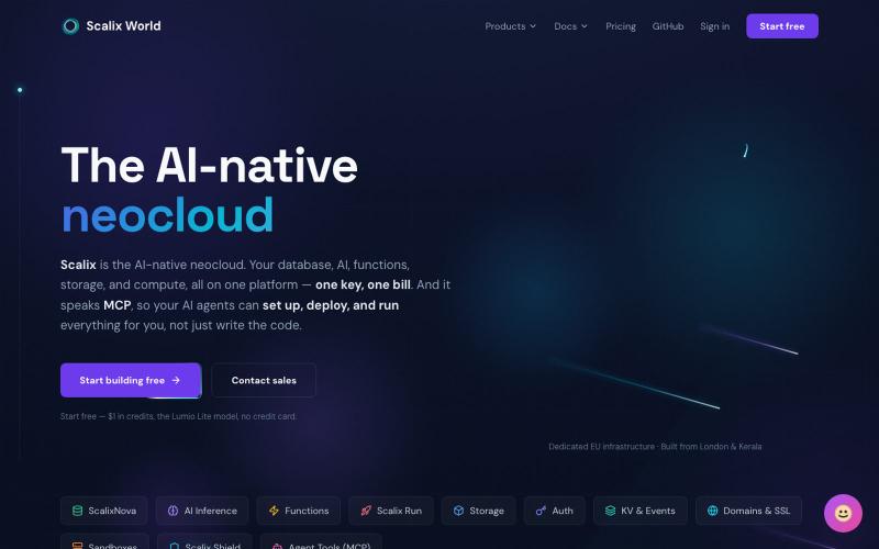 Scalix World — The AI-Native Neocloud — screenshot