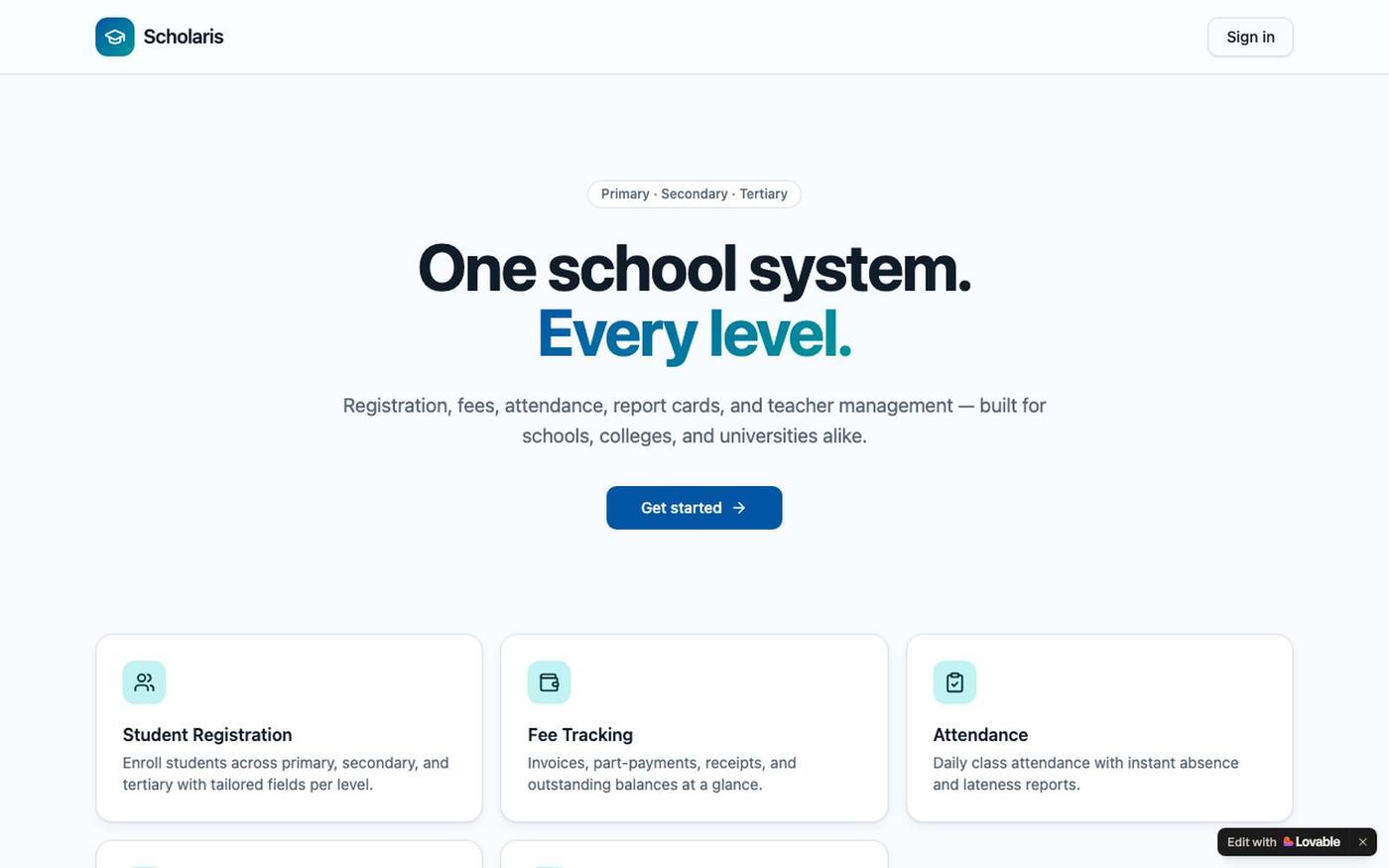 Scholaris — School Management for Every Level — screenshot