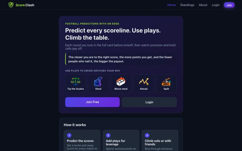 ScoreClash — screenshot