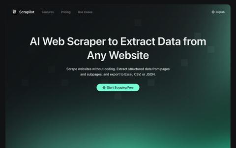 Scrapilot — From Webpage to Spreadsheet in One Click — screenshot