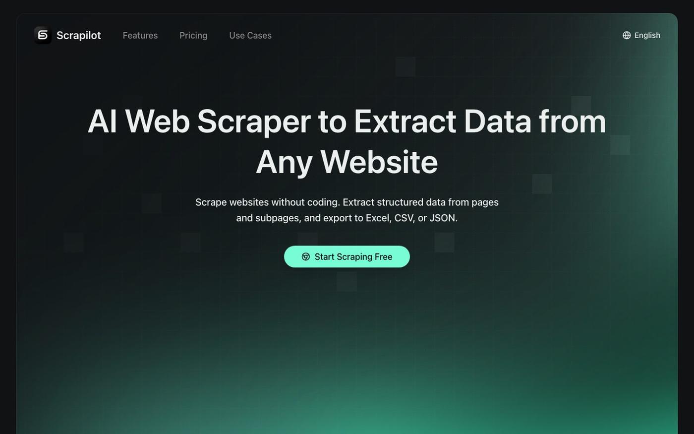 Scrapilot — From Webpage to Spreadsheet in One Click — screenshot