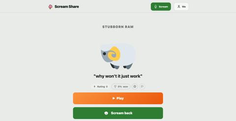 🐏 "why won't it just work" · Stubborn Ram | Scream Share — screenshot