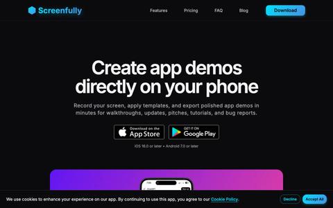 Screenfully - Mobile App Demo Creator — screenshot