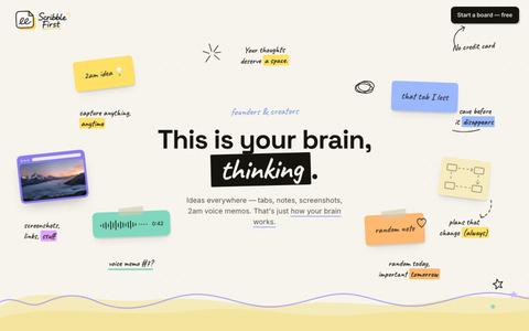 Scribble First — just scribble, AI takes it from there — screenshot