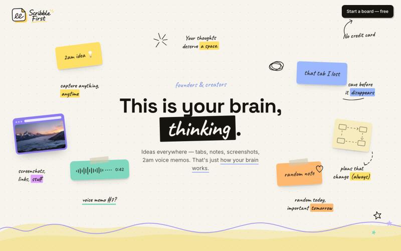Scribble First — just scribble, AI takes it from there — screenshot