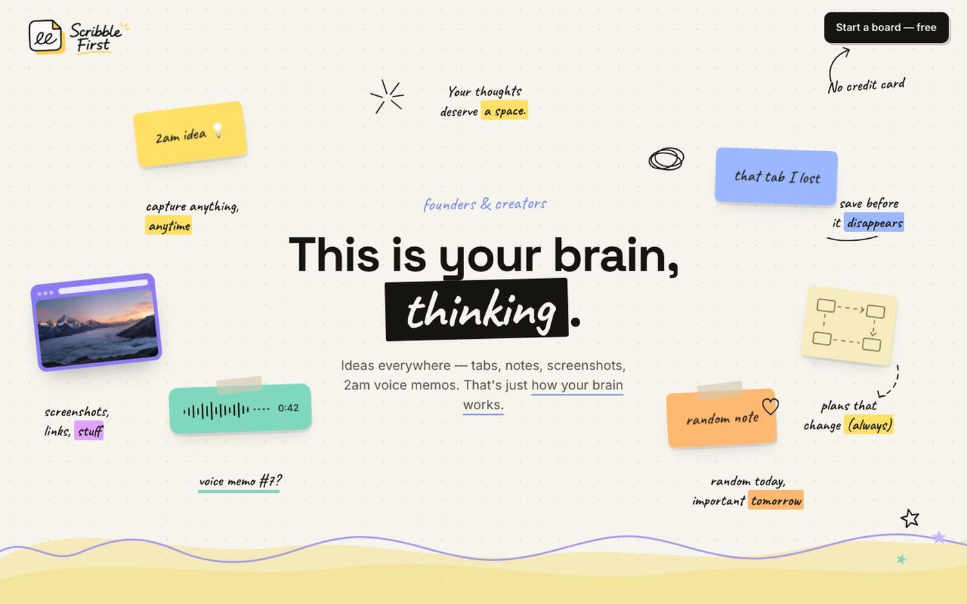 Scribble First — just scribble, AI takes it from there — screenshot