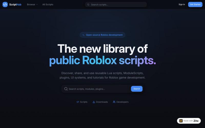 ScriptHub | Zite — screenshot