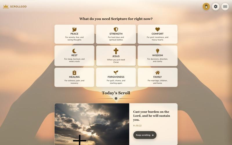 Christian Bible Verse Images for Every Moment | ScrollGod — screenshot