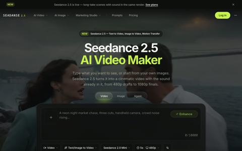 Seedance 2.5 images to video ai: Text & Image to Video — screenshot
