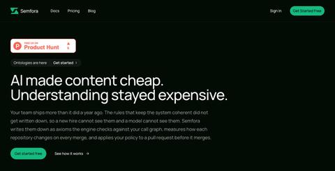 Semfora: Know where change creates risk — screenshot