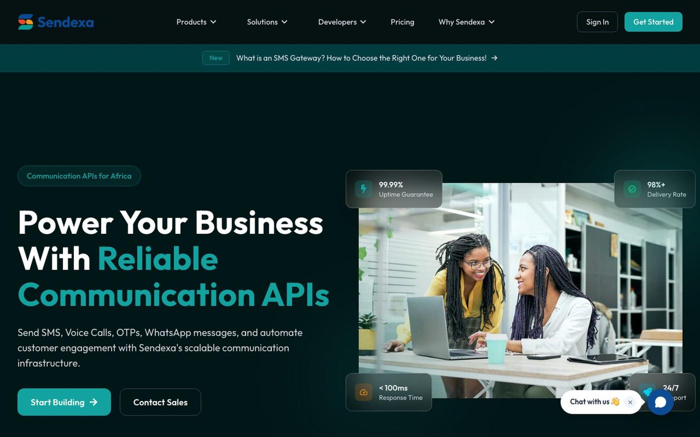 Sendexa | The fastest way for African startups to Verify, Engage and Notify — screenshot