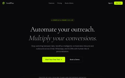 SendFlux | Enterprise Omnichannel Automation — screenshot