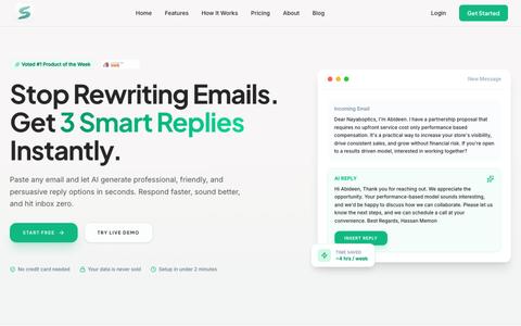 Sendox — AI Email Response Generator for Freelancers & Teams — screenshot