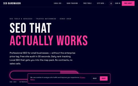 SEO Services That Actually Work | SEO Bandwagon — screenshot