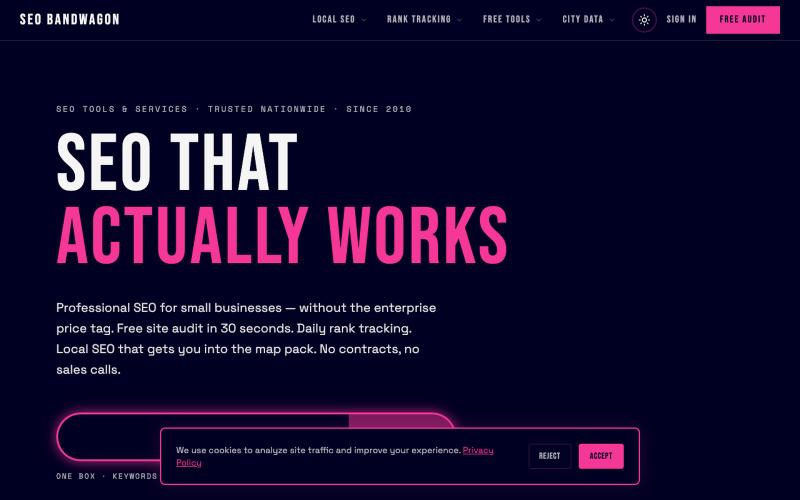 SEO Services That Actually Work | SEO Bandwagon — screenshot