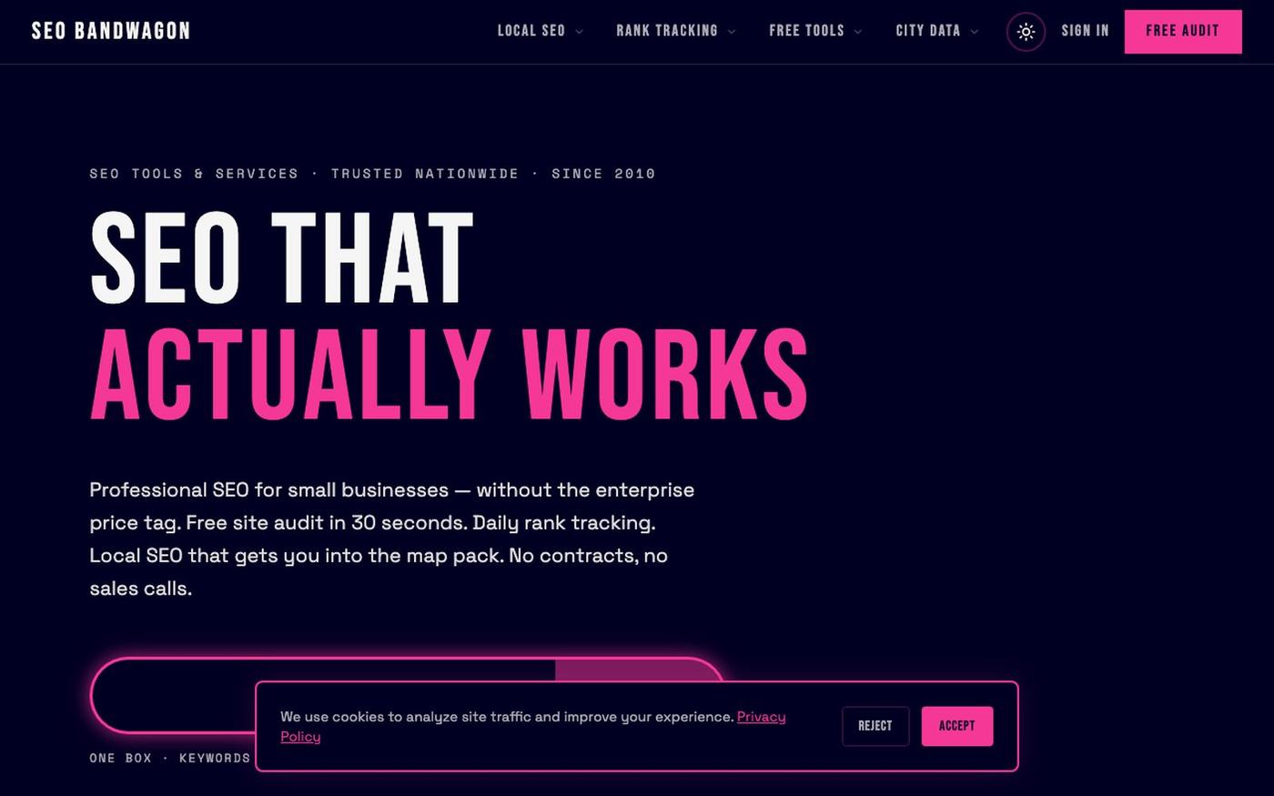 SEO Services That Actually Work | SEO Bandwagon — screenshot