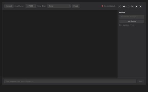 WebSerial Terminal — screenshot