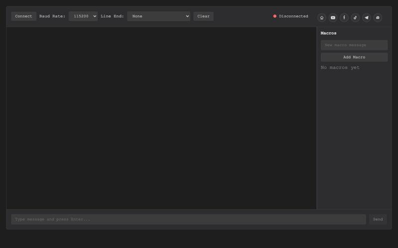 WebSerial Terminal — screenshot