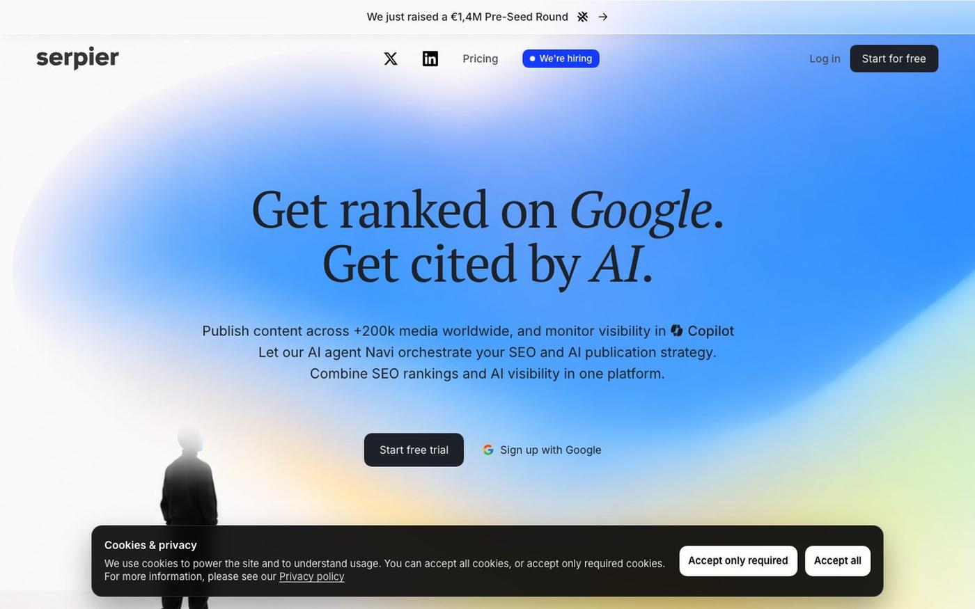 Serpier — AI marketing operator that executes for you — screenshot