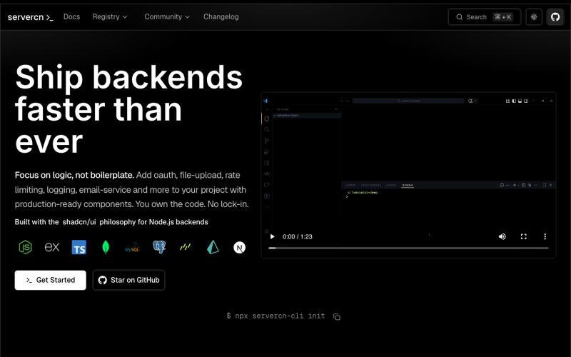 Servercn — screenshot