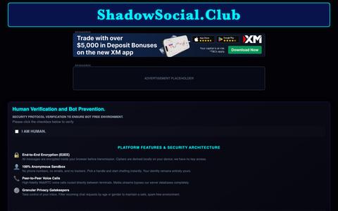 ShadowSocial.Club — screenshot