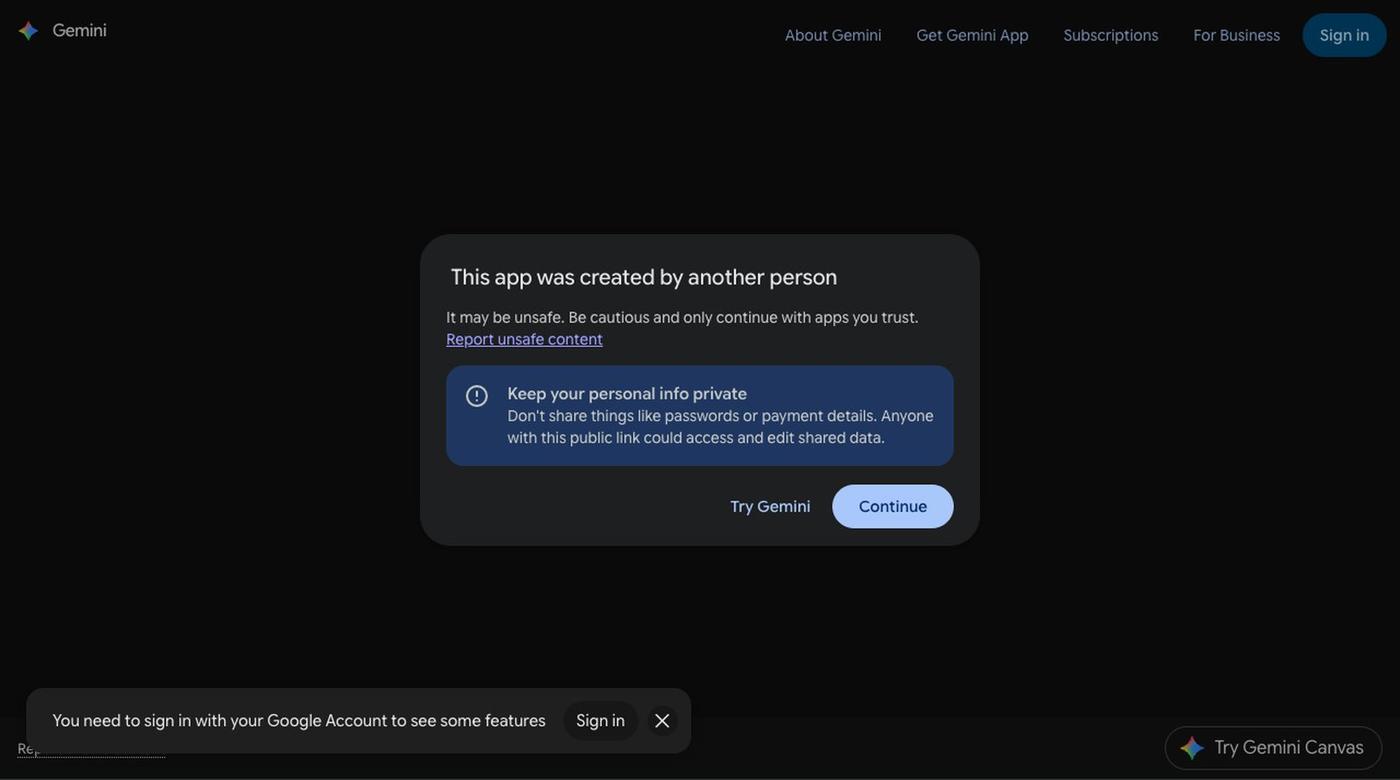 Gemini - M.anifest's Handkerchief Web App — screenshot
