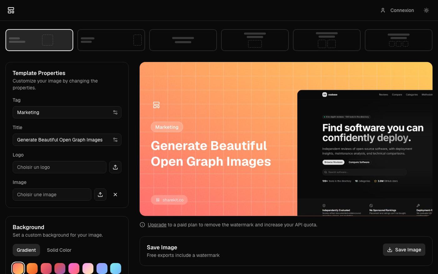 Sharekit - Open Graph Image Generator — screenshot