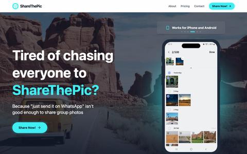 ShareThePic - Share Trip Photos Across iPhone & Android — screenshot