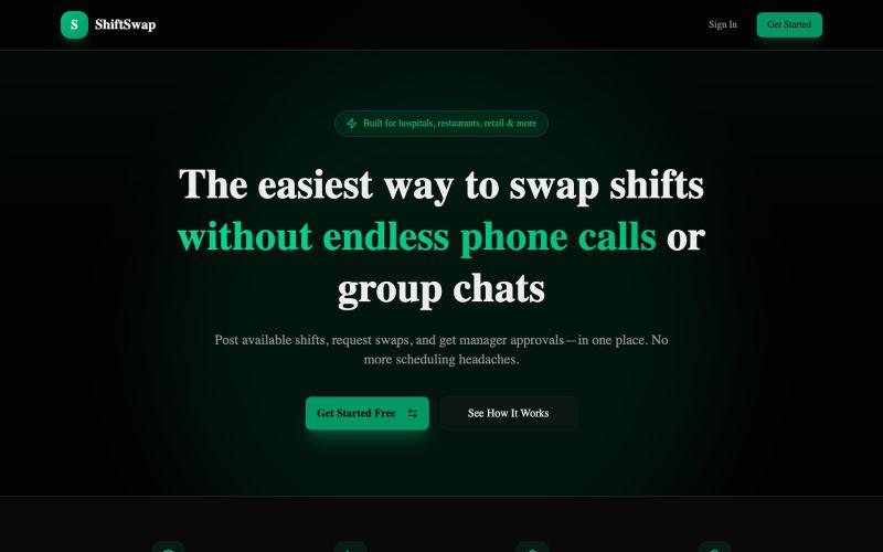 ShiftSwap — screenshot