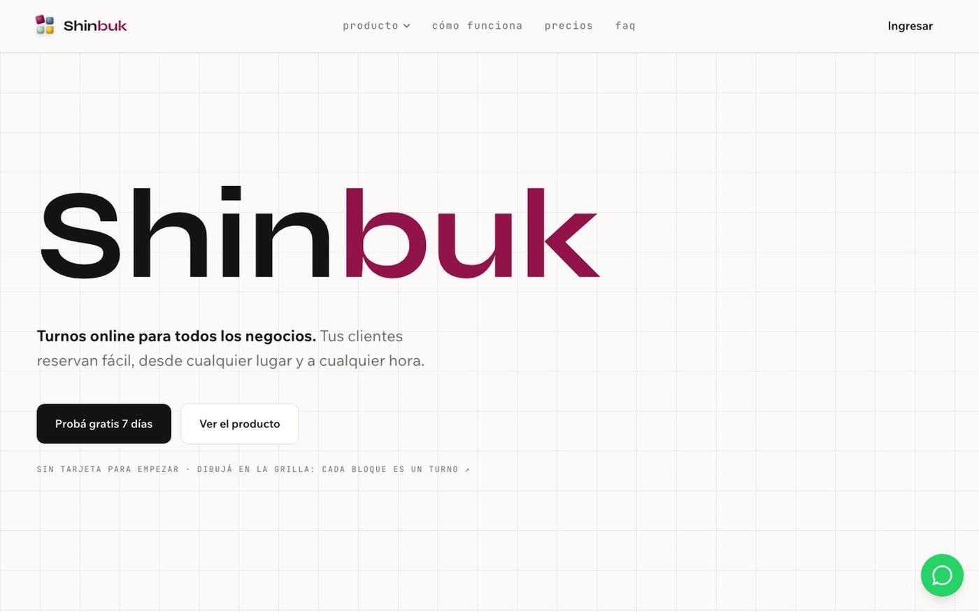 Shinbuk · Agenda y reservas online para negocios — screenshot