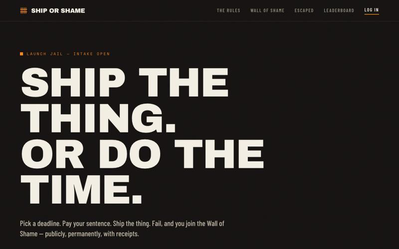 Ship or Shame — screenshot