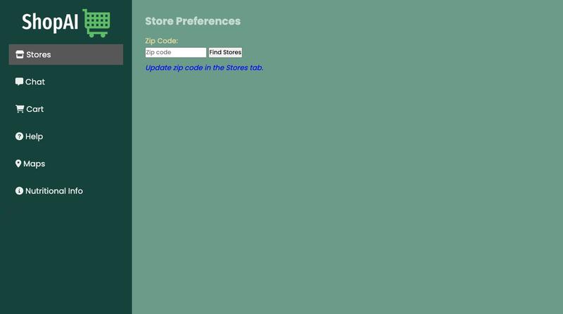ShopAI — screenshot