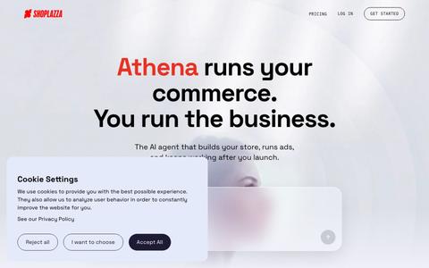 AI Agent That Runs Your Store — Meet Athena | Shoplazza — screenshot