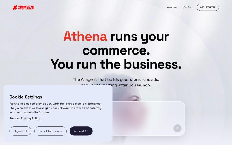 AI Agent That Runs Your Store — Meet Athena | Shoplazza — screenshot