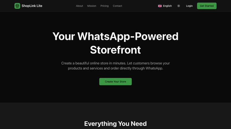 ShopLink Lite — screenshot