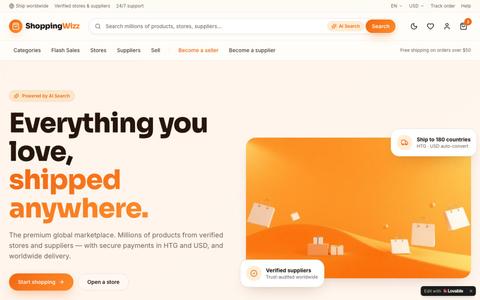 Shopping Wizz — Global Marketplace for Stores, Suppliers & Shoppers — screenshot