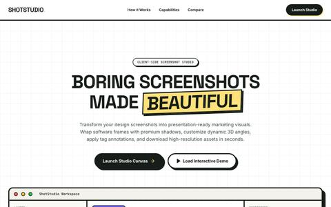 ShotStudio : Beautiful Screenshots in Seconds — screenshot