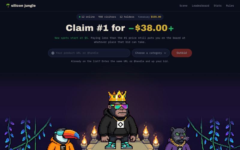 Silicon Jungle — Outbid or Bow — screenshot