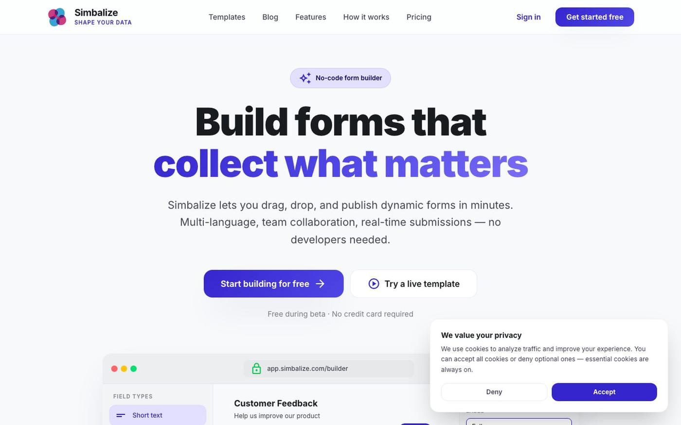 Simbalize — Shape Your Data — screenshot