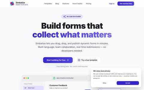 Simbalize — Shape Your Data — screenshot