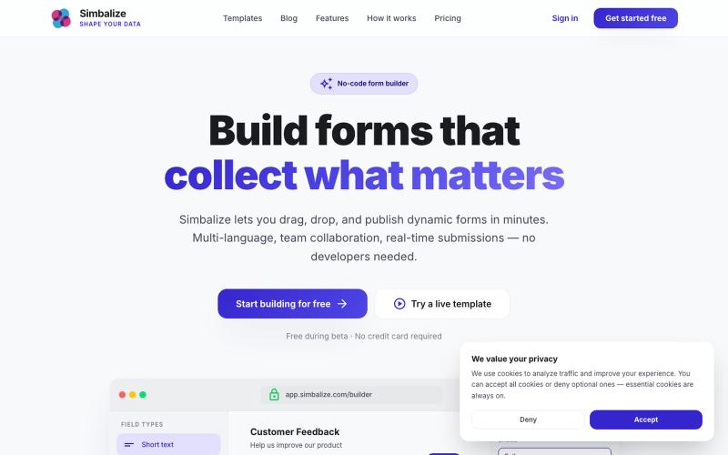 Simbalize — Shape Your Data — screenshot